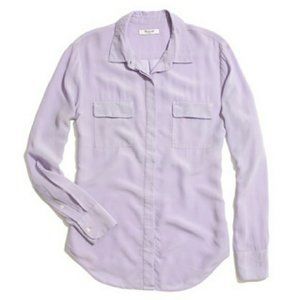 100% silk Madewell blouse